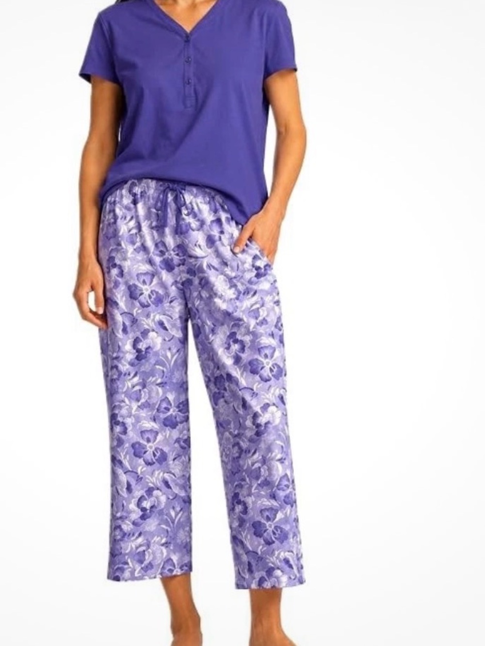 Karen Neuburger Women's Cotton 2 Piece Pajama Sleep Set